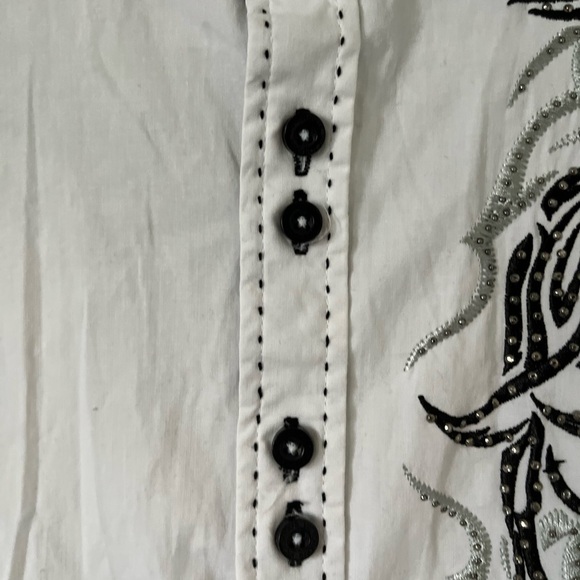 Victorious Los Angeles Western Bull Fighting Button-down Shirt - Picture 4 of 10